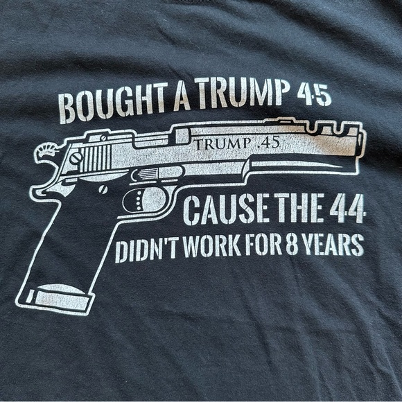 Trump Tee Black Printed Kicks Size Medium - Picture 6 of 6